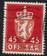 Norwegen DM, 1955, MiNr 76x, Gestempelt - Dienstmarken