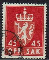 Norwegen DM, 1955, MiNr 76x, Gestempelt - Dienstmarken
