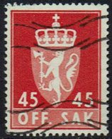 Norwegen DM, 1955, MiNr 76x, Gestempelt - Dienstmarken
