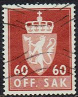 Norwegen DM, 1962, MiNr 89x, Gestempelt - Dienstmarken