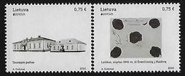 LITUANIA /LITHUANIA /LITAUEN /LITUANE /LIETUVA - EUROPA 2020 - "ANCIENT POSTAL ROUTES" - SERIE De 2 V. - NN - 2020