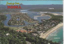 NOOSA HEADS  Aerial View, Noosa Sound And Hinterland, Sunshine Coast, Qld   Nice Stamp - Sunshine Coast