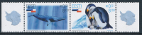 ESTONIA/Estland EESTI 2006 Joined With Chile, Animals Of Antarctica: Emperor Penguin Northern Whale 2v** - Fauna Antartica