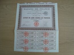 ACTION BAZARS DE FRANCE 1912 - Other & Unclassified