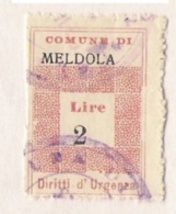 COMUNE DI MELDOLA - MARCA COMUNALE L. 2 - Fiscale Zegels