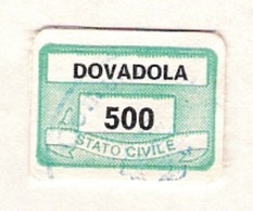 COMUNE DI DOVADOLA  - MARCA COMUNALE L. 500 - Fiscale Zegels