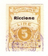 COMUNE DI RICCIONE  - MARCA COMUNALE L.5 - Fiscaux