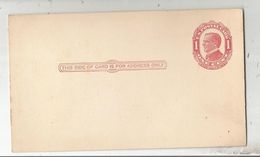 Postal Card , One Cent , U.S POSTAL CARD , Mc KINLEY , Neuf - Other & Unclassified