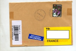 Lettre Recommandée Bucarest Sur Fleur - Maschinenstempel (EMA)