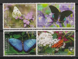 Penrhyn - 2020 - N°Yv. 636 à 639 - Papillons / Butterflies - Neuf Luxe ** / MNH / Postfrisch - Farfalle