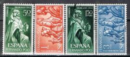 Serie Completa FERNANDO POO 1964, Colonia Española. Dia Sello, Reyes Magos, Num 235-238 */º - Fernando Po