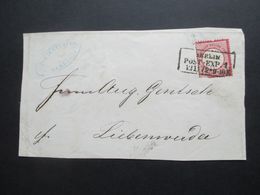 Deutsches Reich Brustschild12.11.1872  Brief Vorderseite Mit Nr. 19 Stempel Ra3 Berlin Post Exp. 1. - Brieven En Documenten