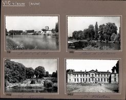 02, Vic Sur Aisne,  4 Cpsm , Montée Sur Carton De Presentation D'editeur De Cartes Postales - Vic Sur Aisne