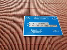 Landis & GYR TESTCARD 002370 (MINT,NEW) RARE - [4] Test- U. Dienstkarten