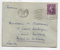 G-B --1946- Lettre De ST JOHN'S WOOD ( N.W.B) Pour MONT DE MARSAN-40 (France)...timbre Seul Sur Lettre..cachet..à Saisir - Cartas & Documentos