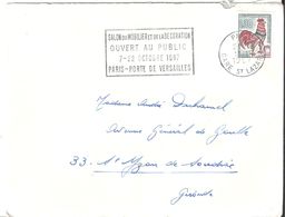 PARIS .. DEpt 75 . FLAMME .. SALON DU MOBILIER ET DE LA DECORATION .. 7 - 22 OCTOBRE 1967 - Mechanical Postmarks (Advertisement)