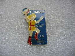 Pin's "le Basket", C'est La Fête - Basketball