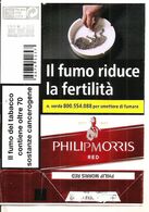 PHILIP MORRIS RED SOFT ITALY BOX SIGARETTE - Etuis à Cigarettes Vides