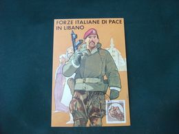 FORZE ITALIANE DELL'ONU FORZE ITALIANE DI PACE IN  LIBANO LIBAN SOLDATO PARACADUTISTA - Andere Kriege