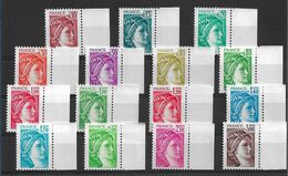 France N°1965/1979**. Variété Sans Bande De Phosphore Cote 500€ - Neufs