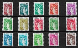 France N°1965/1979**. Variété Sans Bande De Phosphore Cote 500€ - Unused Stamps