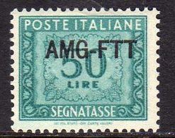 TRIESTE A 1949 1954 AMG-FTT SOPRASTAMPATO D'ITALIA ITALY OVERPRINTED SEGNATASSE POSTAGE DUE TAXES TASSE LIRE 50 MNH - Postage Due