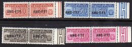 ITALY ITALIA TRIESTE A 1953 AMG-FTT OVERPRINTED PACCHI IN CONCESSIONE SERIE COMPLETA MNH BEN CENTRATA - Taxe