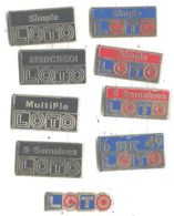 Francaise Des Jeux Loto Lot 9 Pins - Jeux