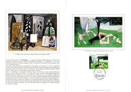 " LE PRINTEMPS De PICASSO " Sur Encart 1er Jour Ceres Luxe En Soie N°té De 4 Pages. N° YT 3162 FDC - Picasso