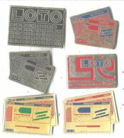 Francaise Des Jeux Grille Loto Lot 6 Pins - Jeux