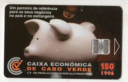 CAP VERT REF MV CARDS CPV-12 150U CAIXA ECONOMICA Année 1996 - Cap Vert