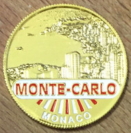 98 MONACO MONTE CARLO MÉDAILLE SOUVENIR SANS DATE JETON TOURISTIQUE MEDALS COINS TOKENS - Autres & Non Classés