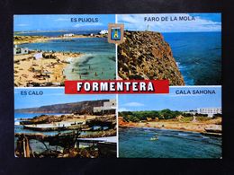 Spain, Circulated Postcard, « FORMENTERA », Multi Views - Formentera