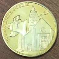 50 VILLEDIEU-LES-POÊLES MÉDAILLE SOUVENIR TOURISTIQUE EN COULEURS SANS DATE JETON MEDALS COINS TOKENS - Otros & Sin Clasificación