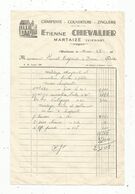 Facture, Charpente ,couverture , Zinguerie , Etienne CHEVALIER ,MARTAIZE ,Vienne,1953, Frais Fr 1.65 E - 1950 - ...