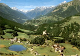 Schloss Tarasp Mit Fontana Und Sparsels Gegen Ardez (2518) * 3. 8. 1985 - Ardez