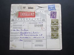 Niederlande 1943 Paketkarte Mit Zensur Der Wehrmacht / Zensurbeleg Apeldoorn - Frankfurt. Spoedbestelling Expres - Cartas & Documentos