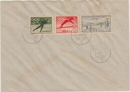 NORVEGE / NORWAY    FDC  OLYMPIC 1952  Réf  Q 556 - Inverno1952: Oslo