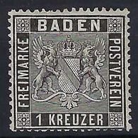 ALLEMAGNE Baden 1861: Le Y&T 9 Neuf* - Mint