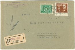 Einschreibe-Brief, Reko, Celje - Maribor, Jugoslawien 1948,  Misch-Frankatur Mit Dienstmarke - Covers & Documents