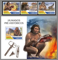 GUINEA BISSAU 2020 MNH Prehistoric Humans Prähistorische Menschen Humains Préhistoriques SET - OFFICIAL ISSUE - DHQ2029 - Vor- Und Frühgeschichte