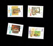 Macao Macau China 2001 Traditional Tools Set Of 4 Stamps MNH - Blocks & Sheetlets