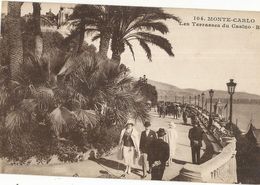 CPA ,Monaco ,N° 104, Monte Carlo ,Les Terrasses Du Casino .Ed. R.M. - Terraces