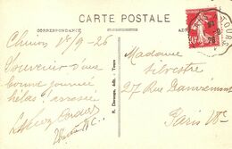 Semeuse N° 194. Variété Piquage à Cheval. - Cartas & Documentos