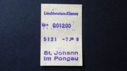 Austria - Ticket Liechtenstein-Klamm - 1978 - Tickets - Vouchers