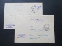 DDR Stempel Gebühr Bezahlt Senftenberg 1967 Drucksache VEB Wasserversorgung Und Abwasserbehandlung Cottbus / Senftenberg - Covers & Documents