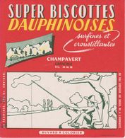 Super Biscottes Dauphinoises - Champavert (Grenoble)  - Buvard A Colorier - Biscottes