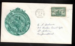 CANADA FDC Scott # 282 - Newfoundland Confederation - Fulton Cachet - ....-1951