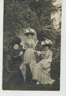 FEMMES - FRAU - LADY - MODE - CHAPEAUX -Belle Carte Photo Portrait Femmes élégantes Avec Chapeau Début XXème (non Située - Moda