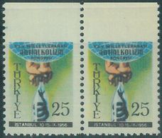 88700 - TURKEY - STAMPS - Pair Of Stamps With  PERFORATION ERROR: Alcohol Abuse - HEALTH - Snakes - Touva